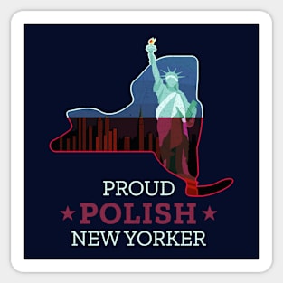 Proud Polish New Yorker - New York State Sticker